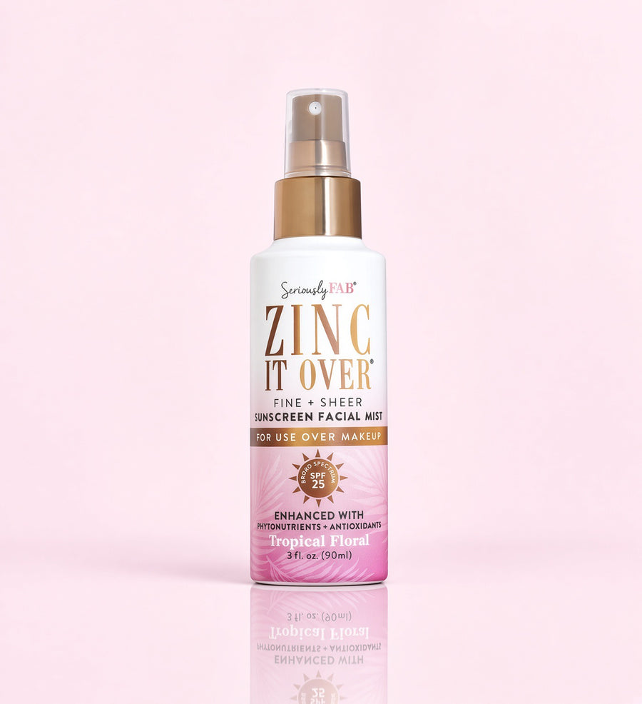 Seriously Fab Zinc It Over Sunscreen Facial Mist - Tropical Floral